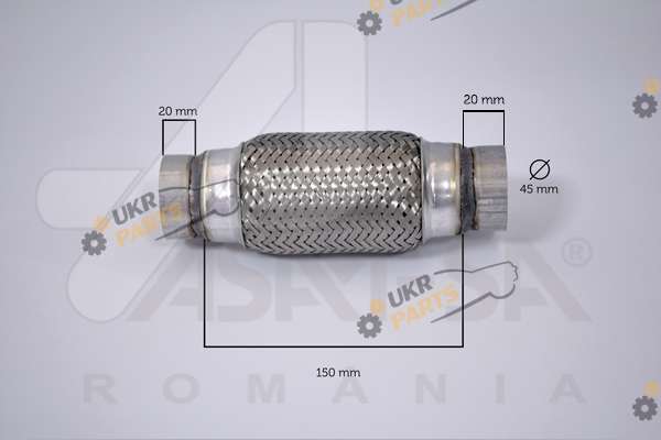 Гофра выхлопной системы ASAM 60092