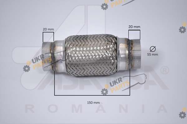 Гофра выхлопной системы ASAM 60100