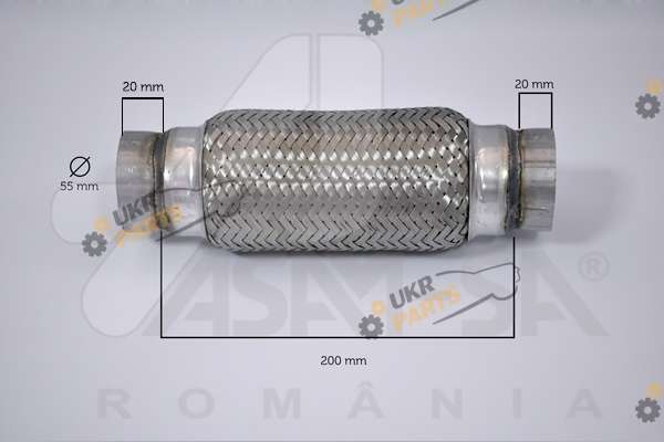 Гофра выхлопной системы ASAM 60101
