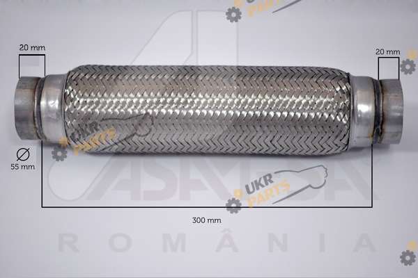 Гофра выхлопной системы ASAM 60103