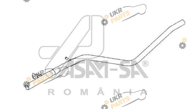 Приемная труба глушителя ASAM 61866