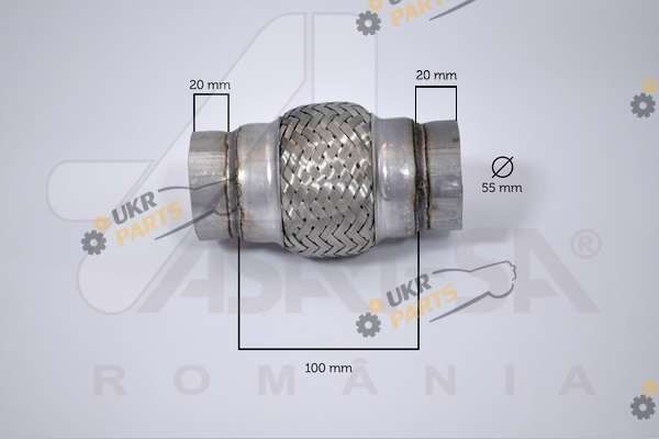 Гофра выхлопной системы ASAM 62066