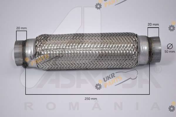 Гофра выхлопной системы ASAM 67917