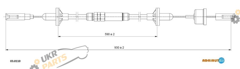 Трос сцепления ADRIAUTO 03.0110