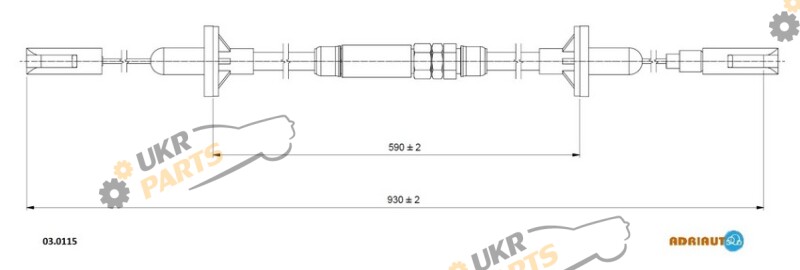 Трос сцепления ADRIAUTO 03.0115