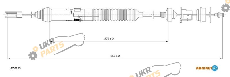 Трос сцепления ADRIAUTO 07.0169
