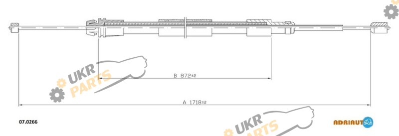 Трос ручного тормоза ADRIAUTO 07.0266