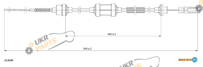 Трос сцепления ADRIAUTO 11.0194