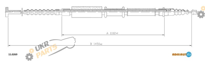 Трос ручного тормоза ADRIAUTO 11.0269