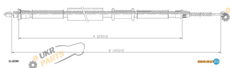 Трос ручного тормоза ADRIAUTO 11.0290