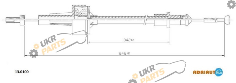 Трос сцепления ADRIAUTO 13.0100