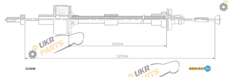Трос сцепления ADRIAUTO 13.0140