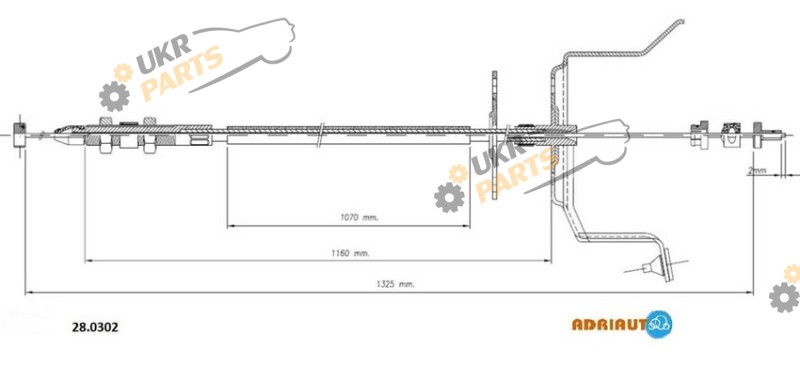 Тросик газа ADRIAUTO 28.0302