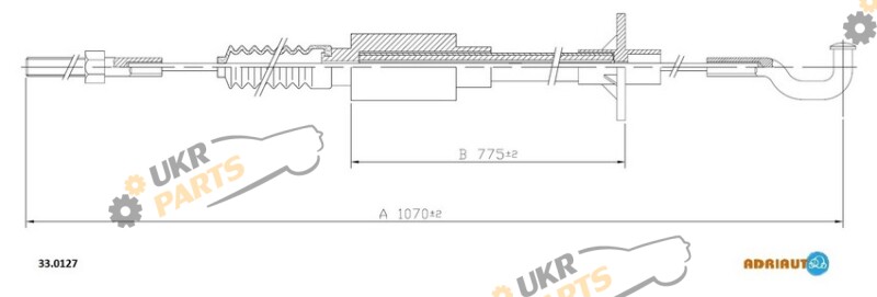 Трос сцепления ADRIAUTO 33.0127