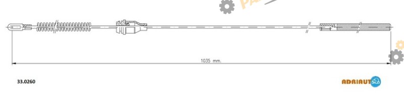 Трос ручного тормоза ADRIAUTO 33.0260