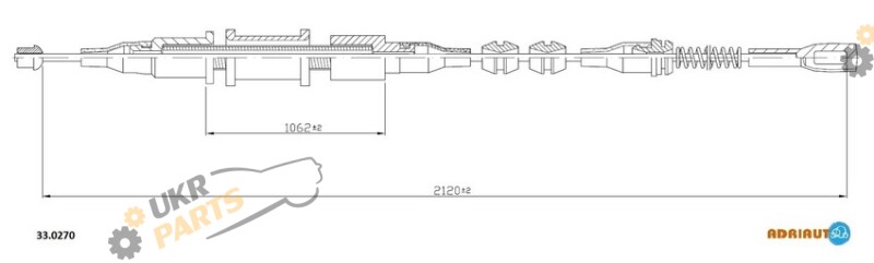 Трос ручного тормоза ADRIAUTO 33.0270