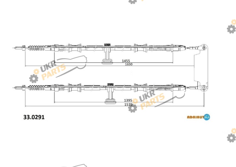 Трос ручного тормоза ADRIAUTO 33.0291
