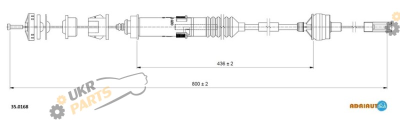 Трос сцепления ADRIAUTO 35.0168