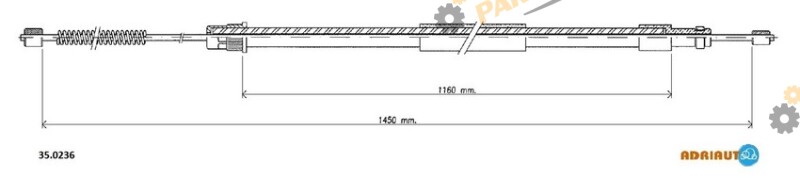Трос ручного тормоза ADRIAUTO 35.0236