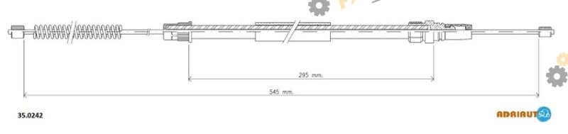 Трос ручного тормоза ADRIAUTO 35.0242