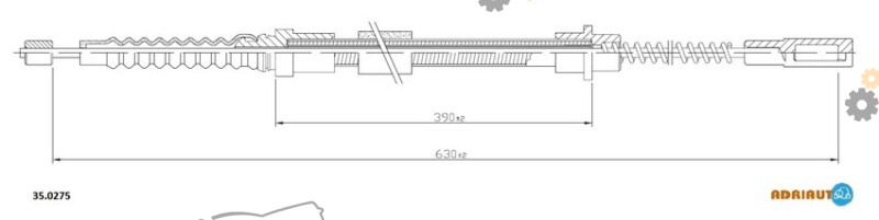 Трос ручного тормоза ADRIAUTO 35.0275