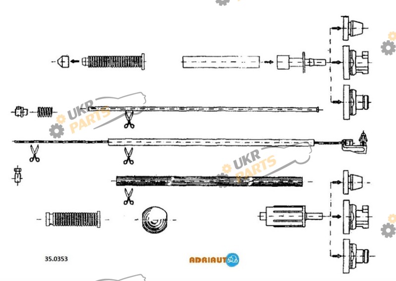 Тросик газа ADRIAUTO 35.0353
