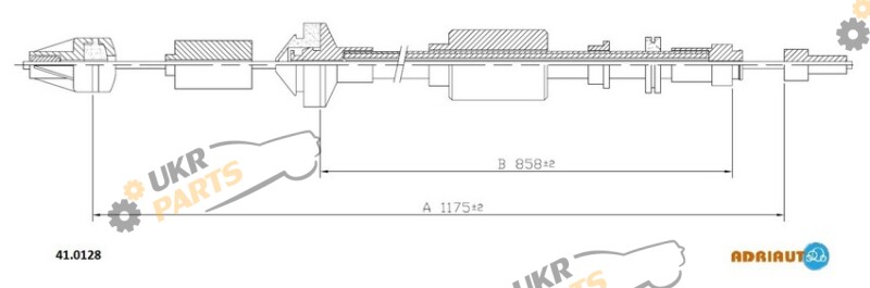 Трос сцепления ADRIAUTO 41.0128