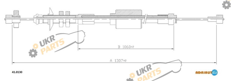 Трос сцепления ADRIAUTO 41.0130