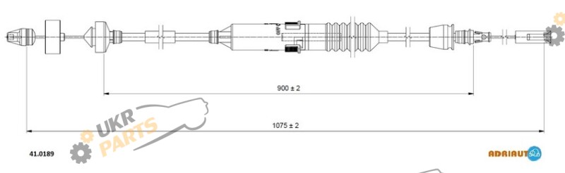 Трос сцепления ADRIAUTO 41.0189