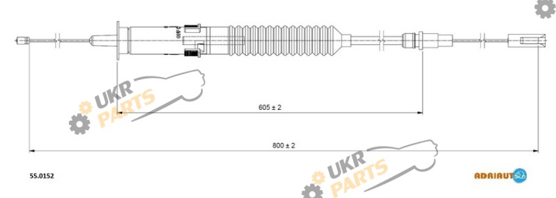 Трос сцепления ADRIAUTO 55.0152
