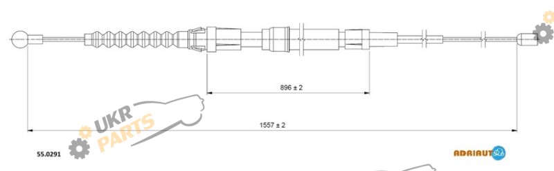 Трос ручного тормоза ADRIAUTO 55.0291