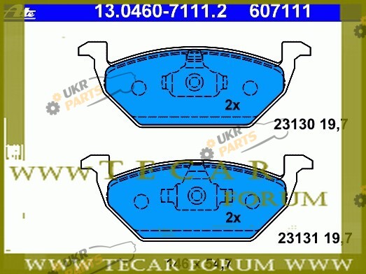 Тормозные колодки VAG 6Q0698151, купить оригинальные запчасти в Киеве ...