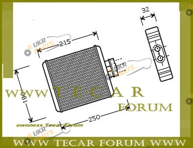 Радиатор печки VAG 6Q0 819 031