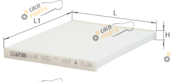 Фильтр салона Alpha Filter AF 5051