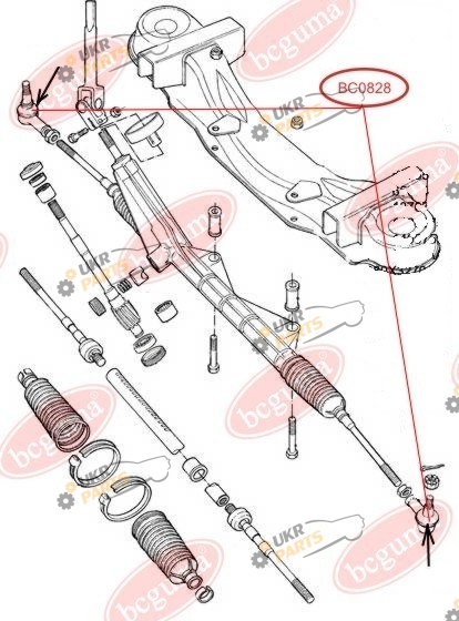Шаровая опора BC GUMA BC0828 Шаровая опора BC GUMA BC0828