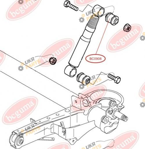 Амортизатор BC GUMA BC0908 Амортизатор BC GUMA BC0908