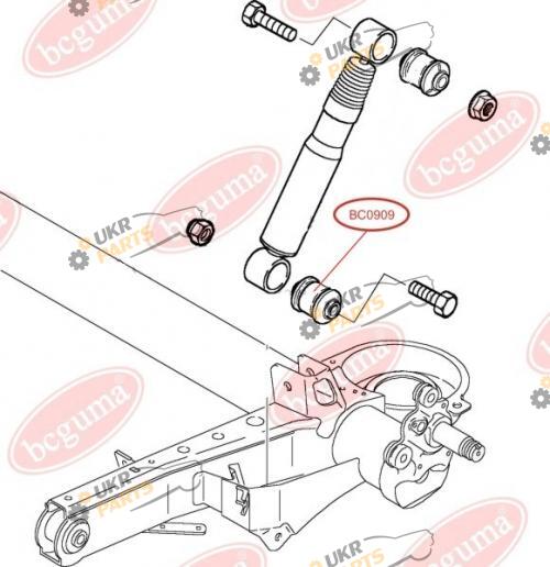 Амортизатор BC GUMA BC0909 Амортизатор BC GUMA BC0909