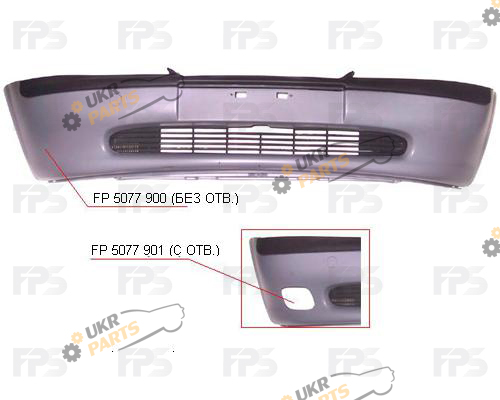 Бампер FPS FP 5077 900