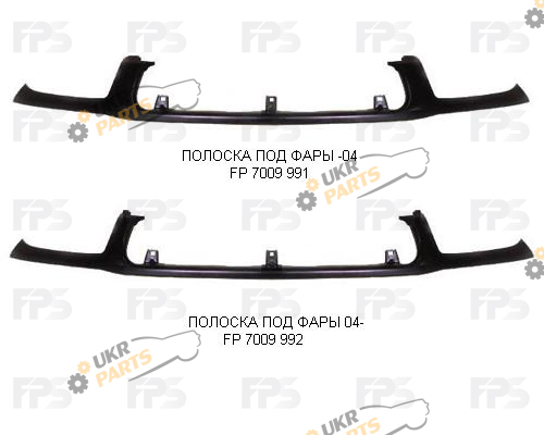 Ресничка под фару FPS FP 7009 991