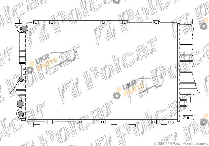 Радиатор охлаждения двигателя Polcar 131608-1