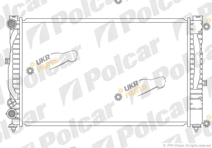 Радиатор охлаждения двигателя Polcar 132408-2