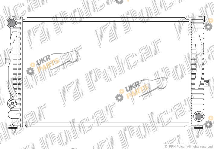Радиатор охлаждения двигателя Polcar 132408A7