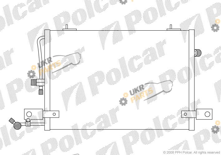 Радиатор кондиционера Polcar 1326K8C1