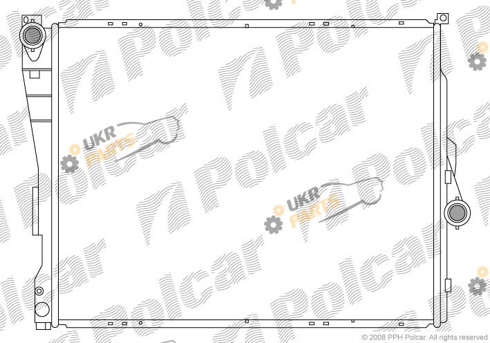 Радиатор охлаждения двигателя Polcar 2008083X