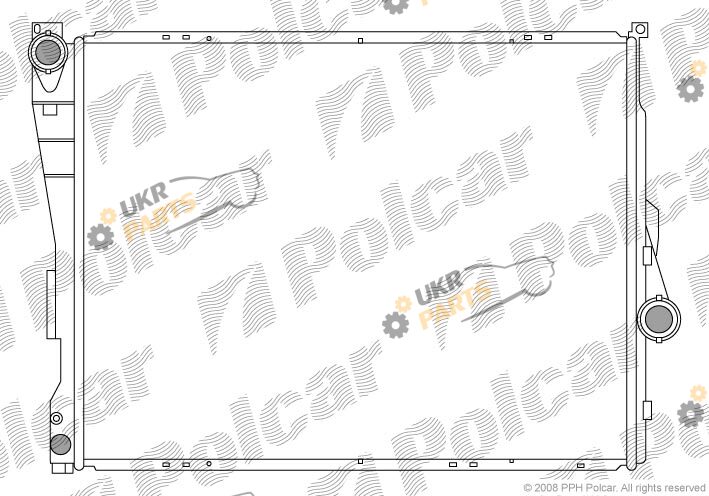 Радиатор охлаждения двигателя Polcar 2008084X