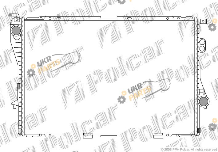 Радиатор охлаждения двигателя Polcar 201608A4