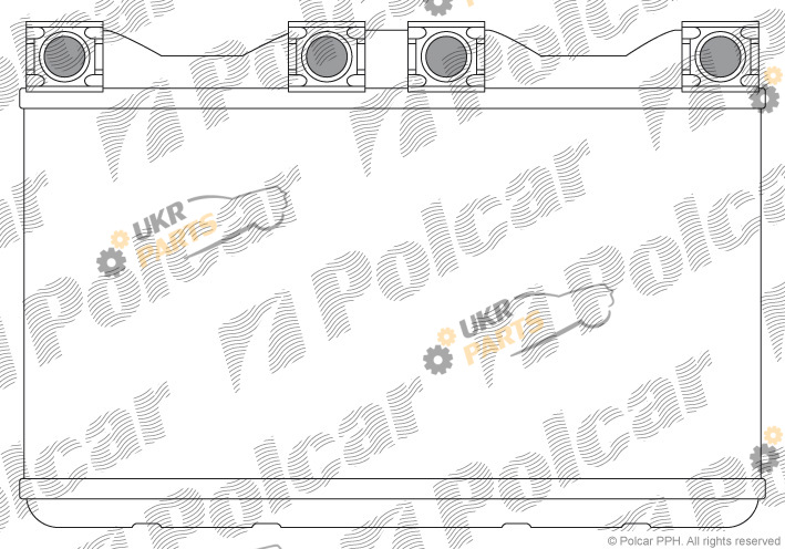 Радиатор печки Polcar 2022N8-1