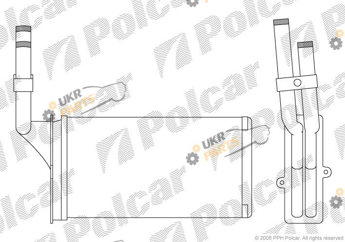 Радиатор печки Polcar 2304N8-3