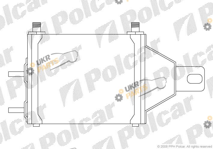 Масляный радиатор коробки передач Polcar 2330L82X