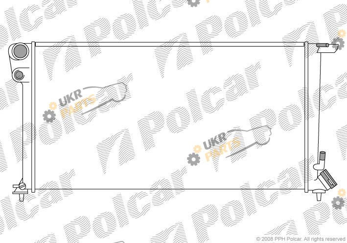 Радиатор охлаждения двигателя Polcar 2350088X